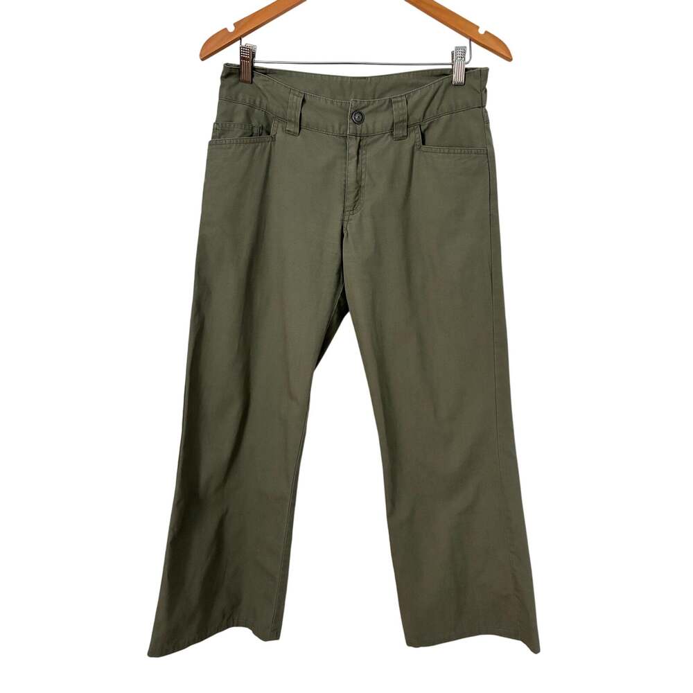 Patagonia Khaki Green Gorpcore Casual Outdoor Pants Organic Cotton Size 6